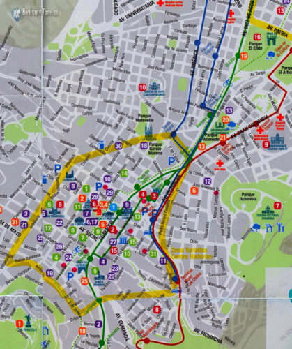 mapa centrum