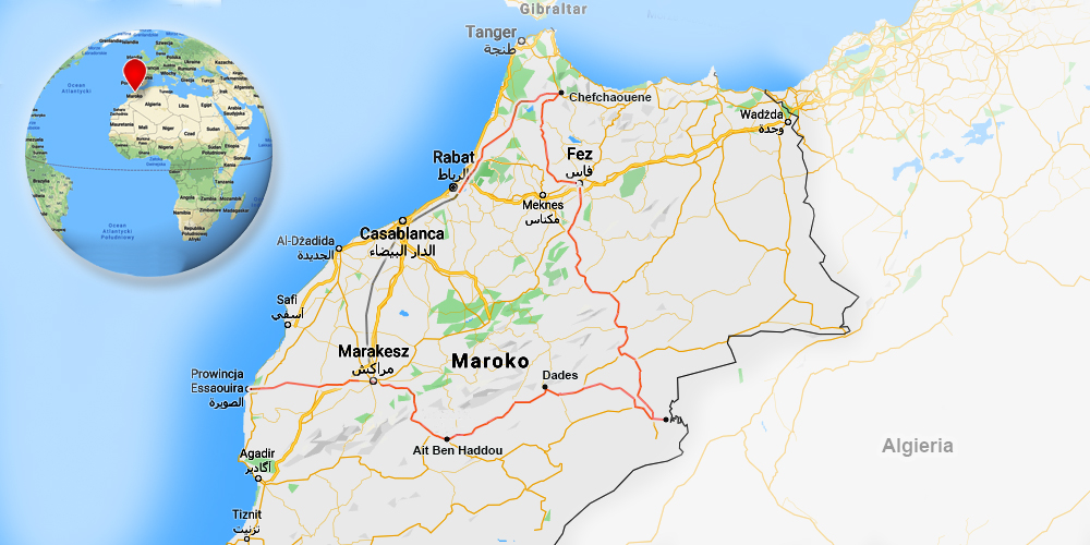 maroko map