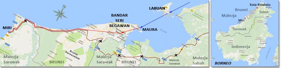 przejazd przez Brunei