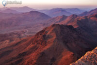 Półwysep Synaj - dolina Wadi al-Dajr - widok z Góry Synaj