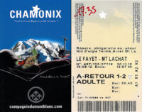 kolejka szynowa z Chamonix pod zbocze Mont Blanc - Francja - 2012